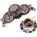 Generisch Protection contre les boissons pour moustache | Protection de tasse en acier inoxydable | Couvercle de tasse moustache | Embout de protection de barbe avec design t te de mort pour caf  - Buy Online on GoSupps.com