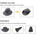 Women's Grey Ponytail Sun Hat with UV Protection - Wide Brim Beach Hat - Buy Online on GoSupps.com
