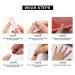 Gortin Coffin Fake Nails Medium Ballerina Press On White Glossy Acrylic Full Cover Art Nails 24pcs - Buy Online on GoSupps.com