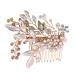 Housoutil 1pc Pearl Hair Pin Wedding Hair Clips Wedding Bridal Hair Clip Pearl Hair Clip Colorful Hair Cuffs Bridal Pearl Hair Comb Floral Hair Comb Tiara Accessories Crystal Bride