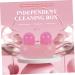 HOMSFOU Contact Lenses Cleaning Mirror Film - Portable Rabbit PVC Case for Colored Lenses | 8x6x4cm Travel Accessory - Buy Online on GoSupps.com