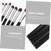 Baluue 14 Pcs Eye Makeup Brushes Elf Lip Balm Eyeshadow Brush Small Makeup Brush Face Cosmetic Wood Black - Buy Online on GoSupps.com