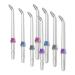 Flosser replacement tips for water pik water fin high-pressure water-fin-top replacement compatible with water pik mouth shower and dental floss orthodontic lace-8-part (4 colors)
