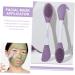 WOFASHPURET Mask Applicator facial scrubber for silicone wash scrubber scruber cleaning scrubber tools facial tool silicone scrubber applicator double head apply Silica gel Mask Brush - Buy Online on GoSupps.com