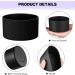 Honeydak Silicone Sleeve Bottom Base 3-Piece Set - Anti-Slip Cover for 16 oz Spray Bottles & Water Bottles (Black) - Buy Online on GoSupps.com