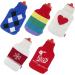 Snoozy XXL Hot Water Bottle - 2L with Soft Cozy Cover | Natural Rubber | Pink Heart - Long-Lasting Heat for Comfort - Buy Online on GoSupps.com