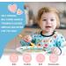 Vicloon Silicone Self Feeding Spoon and Fork Set for Babies - Pink & Blue Color Contrast | Baby Weaning Utensils for Infant & Toddler | BPA-Free, Easy Grip | 6 Months - Buy Online on GoSupps.com