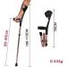 Forearm Crutches Adjustable Walking sticks Foldable elbow crutch aluminum alloy four folds elbow forearm crutch elbow folding crutches aluminum assistance ultralight height adjustable with comfortable - Buy Online on GoSupps.com
