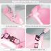 Meioro Adjustable Dog Harness with Leash - Soft Padded Reflective Vest for Small & Medium Dogs - Pink Size L (41-46cm) - Perfect for Puppies and Cats - Buy Online on GoSupps.com