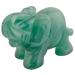 NUPUYAI ELEFANT figure gemstone crystal blissful feast stone lucky charm elephant figure Reiki fengshui decoration (green aventurine) 1#green-aventin