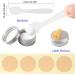 Buy Lusdoly 100pcs 40ml Silver Aluminum Screw Box Cosmetic Cans with Spatula Round Cream Box 57x23mm International Shipping Available - Buy Online on GoSupps.com