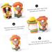 HOMSFOU 4 Pcs 1 Set Hawaiian Doll Summer Beach Party Decoration Nativity Ornaments for Kids Santa Ornament Plush Santa Gnome Cinco De Mayo Party Decorations Cloth Mexico Child Desktop Yellowx2pcs 20x13x9cmx2pcs - Buy Online on GoSupps.com