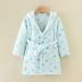 JZLPIN Unisex Baby Hooded Bathrobe | Flannel Pajamas for Boys & Girls (2-3 Years) - Soft Blue Dressing Gown - Buy Online on GoSupps.com