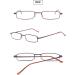 Vevesmundo Compact Metal Reading Glasses with Spring Hinge - Lightweight & Narrow Design Red Blue Light Filter 3.5x Magnification - International Shipping Available - Buy Online on GoSupps.com