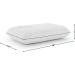 Vaverto Camping Pillow - Travel Pillow for Sleeping - Medium Firm Memory Foam - Breathable Bamboo Cover - Machine Washable - 19x13 White - Buy Online on GoSupps.com