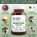 Natural Nutra Methyl Folate Supplement - Quatre Folic Support for Body Health - 90 Vegan Tablets - Buy Online on GoSupps.com