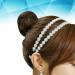Double Row Flower Headband Pearl Headwear Elastic Hair Band Sunflower Hair Accessory - Buy Online on GoSupps.com