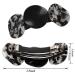 Loneedy Floral Hair Clips for Women | Retro-Classic Large Exquisite Hair Accessories (Black Dark Brown Gold) - Shop Internationally - Buy Online on GoSupps.com