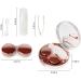 Rose Gold Contact Lens Case - Travel Kit with Mirror, Tweezers & Remover Tool - Buy Online on GoSupps.com