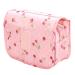 Travel Hanging Toiletry Wash Bag Makeup Cosmetic Organizer Hanging Toiletry Bags for Women Waterproof Multifunctional Cosmetics Storage Bag for Girls Men (Pink)