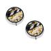 (Cinema Movie Clapboard and Popcorn) Round Pill Box 3 Compartment Pill Box Mini Decorative Pocket Purse Portable Travel Medicine Tablet Vitamin Holder Organizer Pill Case