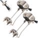 Cane Tips for Ice Cane Ice Tip Attachment 2PCS Stainless Steel 5-Prong Ice Tip for Cane Universal Cane Ice Tip Non-slip Ice Grip for Winter Snow Safety - Buy Online on GoSupps.com