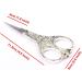 BIHRTC Vintage European Style Scissors - Stainless Steel 4.5 IN Silver for Cross Stitch, Embroidery, Sewing, Handcraft, DIY Tool - Buy Online on GoSupps.com