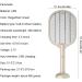 2 in 1 LED Electric Rechargeable Mosquito KillerFly Swatter with Mosquito Lamp Pest Repellent Hand-Held Mosquito Killer Outdoor FGTNV (Color : Green) - Buy Online on GoSupps.com
