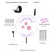 120 Pegs Braiding Hair Rack - Time-saving Hair Extension Holder in Rose Red - Buy Online on GoSupps.com