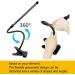 LED Dimmable Clamping Lamp - 3 Modes 10 Brightness Levels USB Powered Flexible Swan Neck - Perfect for Bedroom & Office (7W Black) - Buy Online on GoSupps.com
