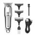 Electric Hair Clippers for Men Waterproof Beard Trimmer LED Display with 3 Guide Combs and Type-c Fast Chager Cord Dual Power Modes Gift for Men Husband Father
