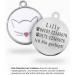 Personalized Ibera Cat Gifts | Engraved Name Collar & Address Tag for Medium to Large Cats - Round Shape White - Buy Online on GoSupps.com