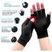 Ricbestlab Copper Compression Arthritis Gloves - Pain Relief for Arthritis & Carpal Tunnel, Fingerless Compression Gloves for Men and Women - Black, Medium (1 Pair) - Buy Online on GoSupps.com