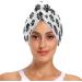 Black Graffiti Paw Dry Hair Cap Set - Quick Drying Towel & Button Headband | Super Absorbent Soft & Comfortable - International Shipping Available - Buy Online on GoSupps.com