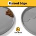 Conlun Dog Bowl Pad - BPA-Free Silicone Feed Mat with 1.2cm High Edges for Cats & Dogs | Gray 60x40cm - Buy Online on GoSupps.com