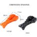 Jiazhouhb Acupressure Massager - Trigger Point & Back Extensor | Neck Relief | Black & Orange - Buy Online on GoSupps.com