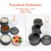 Nordlif Portable Milk Powder Dispenser Pot - Non-Spill, Stackable, BPA Free (4 Layers) - Buy Online on GoSupps.com
