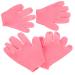minkissy 2 Pairs Moisturizing Gloves Lotion Mittens Silicone Gloves for Dry Hand Gloves for Moisturizing Hands Overnight Hand Moisturizer Gloves Miss Full Foot Silica Gel Soft