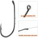 Dr.Fish 100 Pack Baitholder Fishing Hooks - High Carbon Steel Black Nickel, Down-Turned Eye, Surf Fishing Bass Crawler Harness #8-100 Pack - Buy Online on GoSupps.com