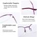 Buy Farsighted Reading Glasses - Progressive Multifocal Anti Blue Light Purple 2.5 - International Shipping Available - Buy Online on GoSupps.com