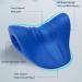 Neck and Shoulder Relaxer Cervical Traction Device for TMJ Pain Relief | Chiropractic Pillow for Cervical Spine Alignment | Navy Blue O-Shape Design - Buy Online on GoSupps.com