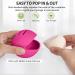Fauxomor 3-Pack Make-Up Sponge Holder | Breathable Silicone Beauty Blender Travel Bag | Portable & Fracture-Safe Cosmetics Tool - Black Rose Red Purple - Buy Online on GoSupps.com