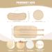 4 Pack Castor Oil Pack for Chest Neck and Liver Organic Cotton Flannel Castor Oil Pack Wrap Kit Reusable Compress Castor Oil Wrap for Liver Detox Thyroid Anti Oil Leak (Khaki) - Buy Online on GoSupps.com