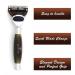 JAG Shaving Razor Set | 3-Part Shaving Set | Silberspitz Dachshaar Brush & Blades | International Shipping Available - Buy Online on GoSupps.com