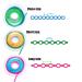 Dental Orthodontic Elastic Rubber Power Chain Braces Bands - Short Dark Blue | Teeth Braces - Buy Online on GoSupps.com