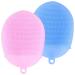 Silicone body brush found 2 pieces of body peeling bathroom glove facial cleaning burst shower brush peeling glove for body cleaning spa massage scrubber