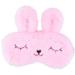 Ulife Mall Funny Cute Bunny Eye Mask for Sleeping Travel Soft Plush Fluffy Blindfold Sleep Mask Novelty Personalised Rabbit Eye Cover Breathable Eyeshade for Kids Girls Boys Women Pink