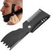 Adjustable beard forming tool with comb and styling template compact razor template beard template beard care bars men's beard formation template rotated beard styling tool