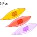Colorful Plastic Tatting Shuttles Set for Lace-Making DIY Crafts - 3pcs in Amber, Red, Purple - Buy Online on GoSupps.com