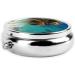 Caribbean Islands Round Pill Box - 3 Compartment Travel Organizer - Portable Pill Box for International Use - Buy Online on GoSupps.com